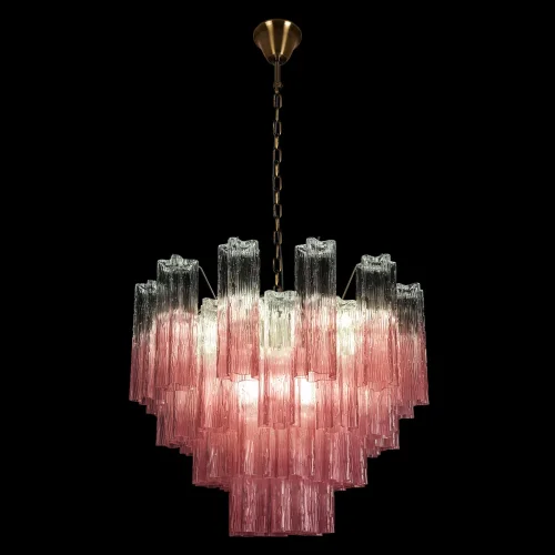 Люстра подвесная Мурано / Murano 10580/600 Clear pink LOFT IT розовая на 10 ламп, основание бронзовое в стиле современный арт-деко фото 2 Люстра подвесная Мурано / Murano 10580/600 Clear pink LOFT IT розовая на 10 ламп, основание бронзовое в стиле современный арт-деко фото 2