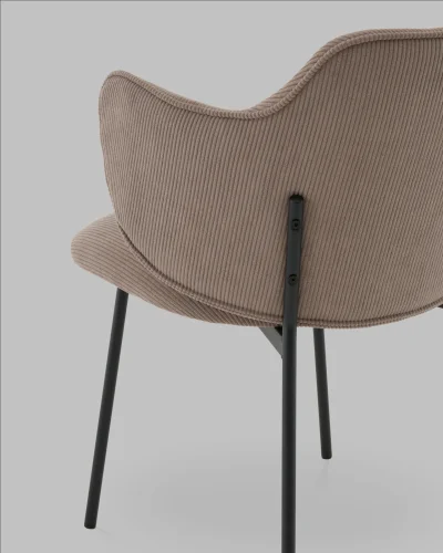 Стул Джиннет велюр капучино УТ000041753 Stool Group, капучино/велюр, ножки/металл/чёрный, размеры - ***** фото 6 Стул Джиннет велюр капучино УТ000041753 Stool Group, капучино/велюр, ножки/металл/чёрный, размеры - ***** фото 6