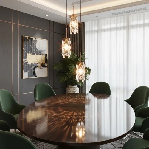 Светильник подвесной Ronin CL326013 Citilux прозрачный на 3 лампы, основание чёрное в стиле классический современный каскад фото 6 Светильник подвесной Ronin CL326013 Citilux прозрачный на 3 лампы, основание чёрное в стиле классический современный каскад фото 6