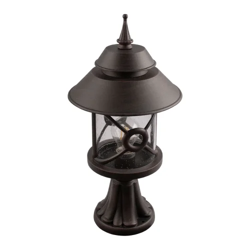 Парковый светильник Prato 100021/470 LOFT IT уличный IP55 чёрный на 1 лампу, плафон прозрачный в стиле замковый кантри классический E27 фото 2