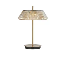 Настольная лампа LED Ивина 07721-T,20(03) Kink Light янтарная на 1 лампу, основание золотое металл в стиле современный 