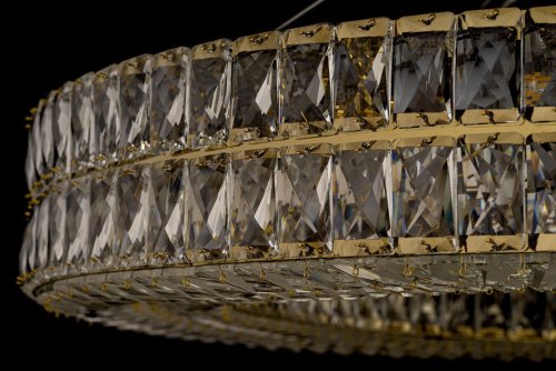 Люстра подвесная Sora E 1.5.100.100 G Arti Lampadari прозрачная на 12 ламп, основание золотое в стиле современный классический фото 2