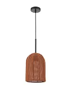 Светильник подвесной Yarn V11881-1P Moderli терракотовый на 1 лампу, основание чёрное в стиле лофт современный 