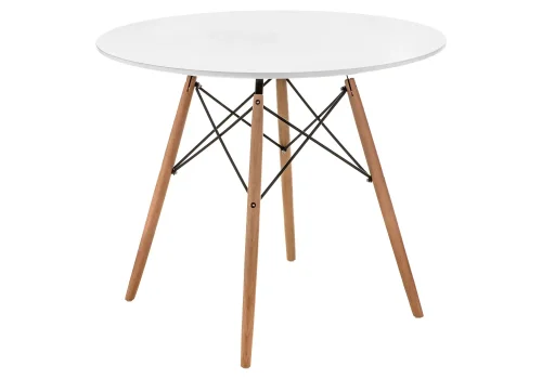 Стол Table 90 white / wood 15364 Woodville столешница белая из мдф фото 3