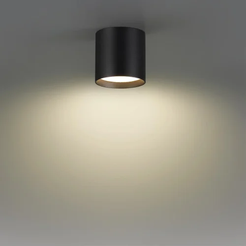 Светильник накладной LED Oben 7129/8CL Odeon Light чёрный на 1 лампу, основание чёрное в стиле современный хай-тек круглый фото 3