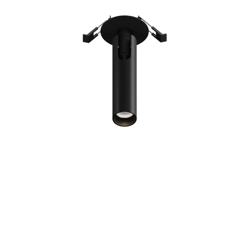 Светильник точечный LED Focus T C141RS-L125-6W3K-B Maytoni чёрный 1 лампа, основание чёрное в стиле современный хай-тек круглый трубочки