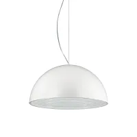 Светильник подвесной FOLK SP1 D50 BIANCO Ideal Lux белый на 1 лампу, основание белое в стиле современный 