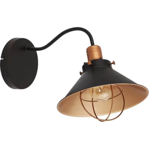 Бра Garret 6442-NW Nowodvorski чёрный на 1 лампа, основание чёрное в стиле лофт 