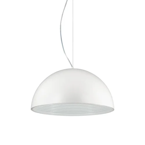Светильник подвесной FOLK SP1 D50 BIANCO Ideal Lux белый на 1 лампу, основание белое в стиле современный 