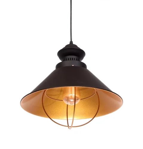 Светильник подвесной Kugar  LDP 7930 BK Lumina Deco чёрный 1 лампа, основание чёрное в стиле современный лофт 
