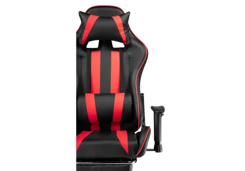 Компьютерное кресло Corvet black / red 15466 Woodville, красный чёрный/искусственная кожа, ножки/пластик/чёрный, размеры - *1350***540* фото 9