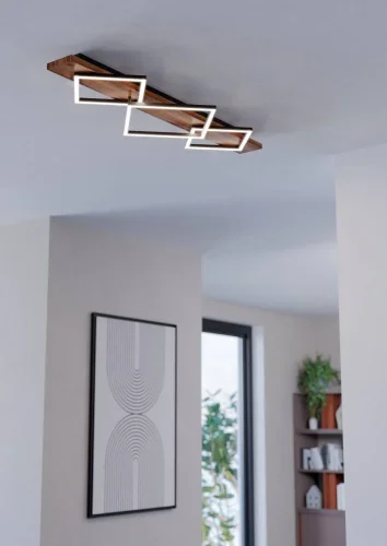 Светильник потолочный LED Boyal 901936 Eglo чёрный на 2 лампы, основание коричневое чёрное в стиле современный фото 2 Светильник потолочный LED Boyal 901936 Eglo чёрный на 2 лампы, основание коричневое чёрное в стиле современный фото 2