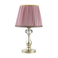Настольная лампа GAELLORI 3393/1T Odeon Light розовая фиолетовая 1 лампа, основание серебряное хрусталь металл в стиле классический 