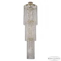 Люстра каскадная хрустальная 83301/40IV-150 G Bohemia Ivele Crystal прозрачная на 14 ламп, основание золотое в стиле современный классический r