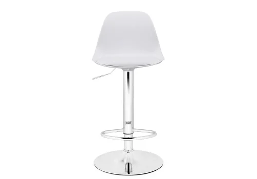 Барный стул Soft white / chrome 15746 Woodville, белый/экокожа, ножки/металл/хром, размеры - *1060***380*380 фото 2