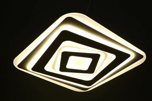 Светильник потолочный LED с пультом Bellagio OML-07307-338 Omnilux белый 1 лампа, основание белое в стиле хай-тек с пультом квадраты фото 6