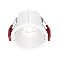 Светильник точечный Alfa LED DL043-01-10W4K-RD-W Maytoni белый 1 лампа, основание белое в стиле современный 