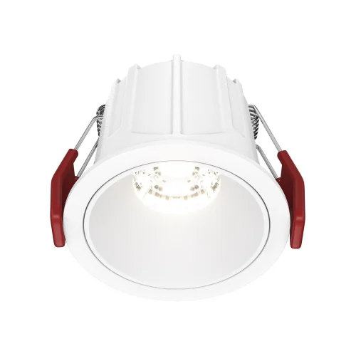 Светильник точечный Alfa LED DL043-01-10W4K-RD-W Maytoni белый 1 лампа, основание белое в стиле современный 