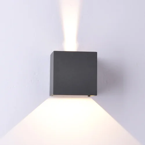 Настенный светильник LED Davos 6520 Mantra уличный IP54 чёрный 1 лампа, плафон чёрный в стиле современный LED фото 3