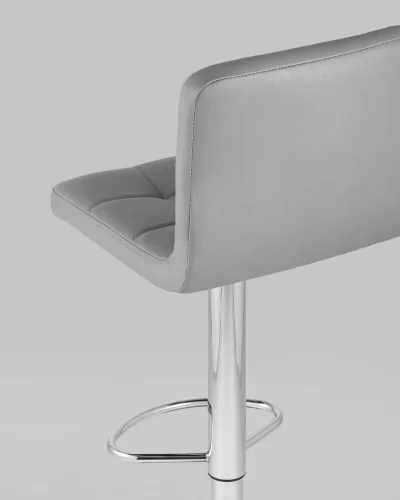 Стул барный Малави LITE, серый NP УТ000037679 Stool Group, серый/экокожа, ножки//хром, размеры - 860*1080***400*435 фото 6