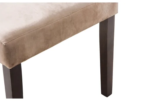 Деревянный стул Elegance dark walnut / fabric beige 11138 Woodville, бежевый/ткань, ножки/дерево/коричневый, размеры - ****520*580 фото 9