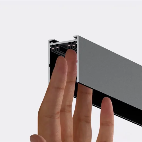 Шинопровод накладной/подвесной 3м Vector 135301 Novotech чёрный в стиле хай-тек современный для светильников серии Vector шинопровод накладной vector 220в фото 5 Шинопровод накладной/подвесной 3м Vector 135301 Novotech чёрный в стиле хай-тек современный для светильников серии Vector шинопровод накладной vector 220в фото 5