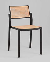 Стул пластиковый Milto, черный УТ000039187 Stool Group, /, ножки/пластик/чёрный, размеры - *790***450*500
