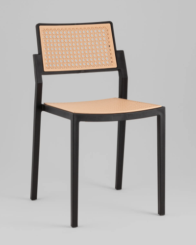 Стул пластиковый Milto, черный УТ000039187 Stool Group, /, ножки/пластик/чёрный, размеры - *790***450*500