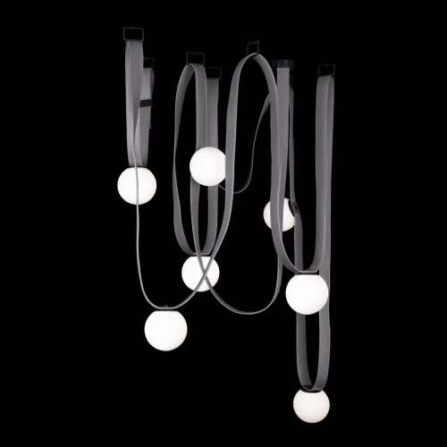 Светильник подвесной Picot 10240-7 LOFT IT белый 7 ламп, основание серое чёрное в стиле современный шар фото 4