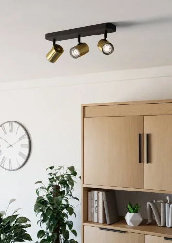 Спот с 3 лампами Consuma 300585 Eglo латунь GU10 в стиле современный фото 2 Спот с 3 лампами Consuma 300585 Eglo латунь GU10 в стиле современный фото 2