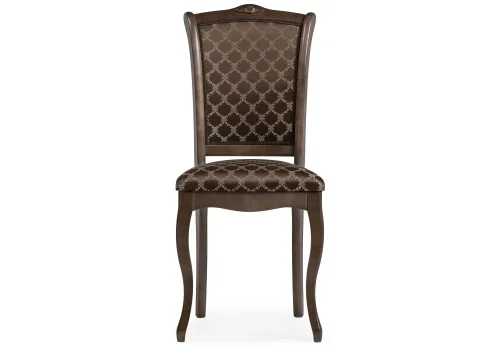 Деревянный стул Луиджи орех / коричневый 450684 Woodville, коричневый/ткань, ножки/массив березы дерево/орех, размеры - ****440*550 фото 2