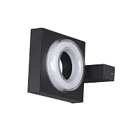 Настенный светильник LED Vart 6654/5WL Odeon Light уличный IP54 чёрный 1 лампа, плафон чёрный в стиле хай-тек LED