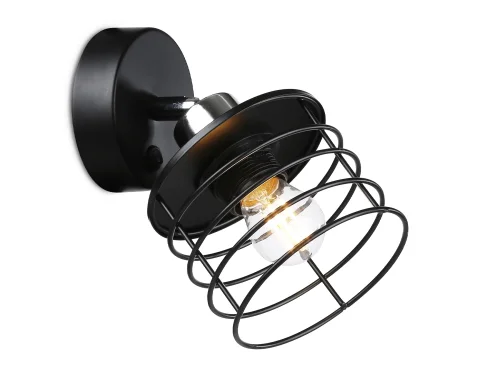 Бра TR8088 Ambrella light чёрный на 1 лампа, основание чёрное в стиле лофт 
