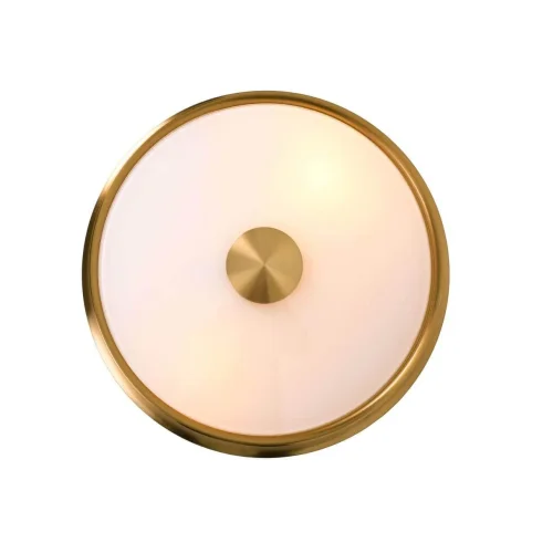 Светильник потолочный Pannikin 2375-2C Favourite белый 2 лампы, основание латунь в стиле современный круглый фото 2