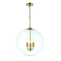 Люстра подвесная Bulla 2295-3P Favourite прозрачная на 3 лампы, основание золотое в стиле современный 
