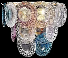 Бра Brigitta WE140.03.301 Wertmark разноцветный 3 лампы, основание золотое в стиле современный 