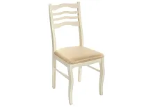 Деревянный стул Амадиу бежевый 339018 Woodville, бежевый/ткань, ножки/дерево/молочный, размеры - ****420*490