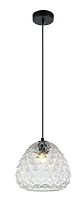 Светильник подвесной Unban 2104/00/01P Stilfort прозрачный серый 1 лампа, основание чёрное в стиле современный 