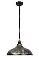 Светильник подвесной лофт Bianca OML-90206-01 Omnilux серый 1 лампа, основание чёрное в стиле лофт 