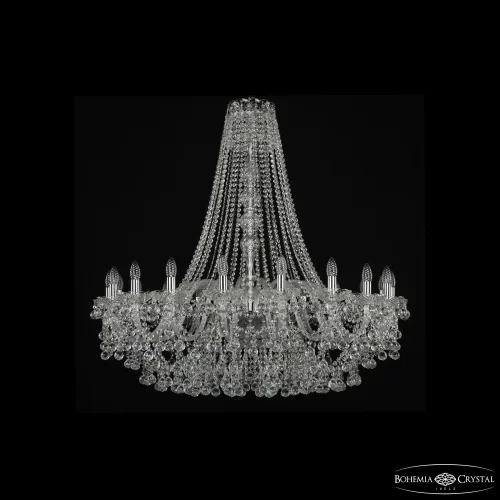 Люстра подвесная 1409/20/400/h-113 Ni Bohemia Ivele Crystal без плафона на 20 ламп, основание никель в стиле классика sp