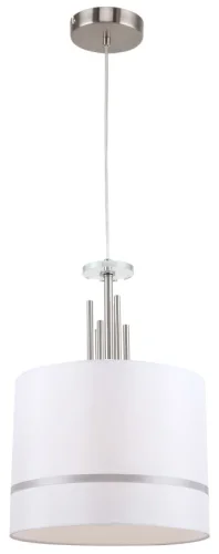 Светильник подвесной Chart 1045/11/01P Stilfort белый 1 лампа, основание хром в стиле современный 