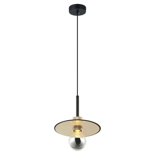 Светильник подвесной LSP-8488 Lussole чёрный 1 лампа, основание чёрное в стиле лофт 