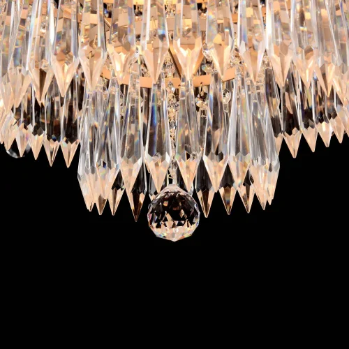 Люстра подвесная хрустальная Palace DIA890-PL-42-G Maytoni прозрачная без плафона на 27 ламп, основание золотое в стиле классический  фото 3