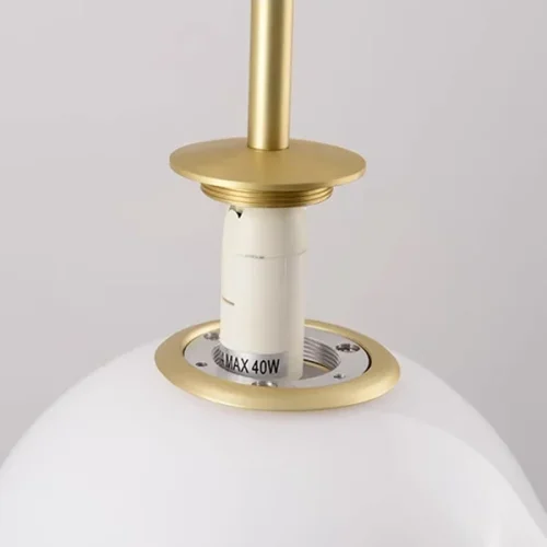 Светильник подвесной Areti 74547-22 ImperiumLoft белый 1 лампа, основание золотое в стиле современный  фото 4