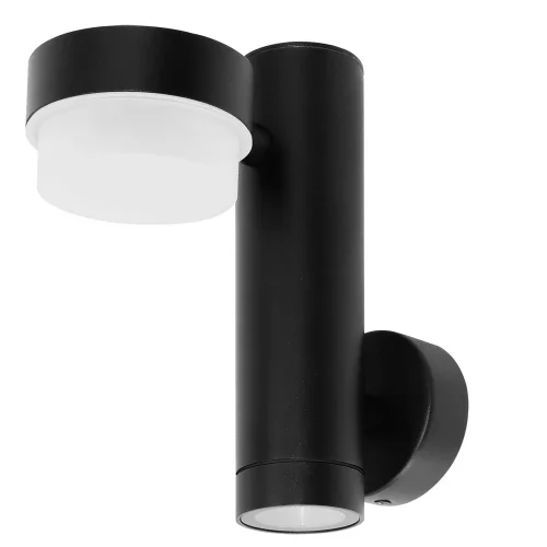 Настенный светильник уличный Budapest A2362AL-2BK Arte Lamp уличный IP54 чёрный на 1 лампу, плафон чёрный в стиле современный GU10