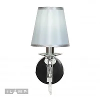 Бра Amadea RM5220/1W CR iLamp белый 1 лампа, основание хром в стиле современный американский 