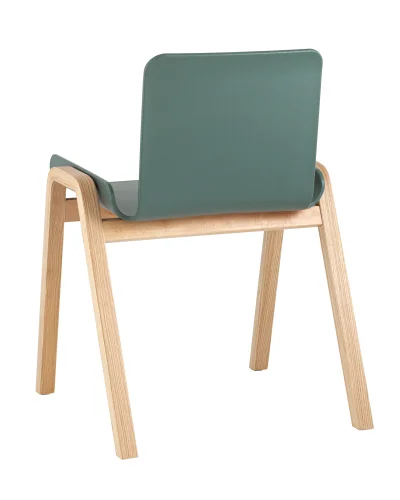 Стул Harbour, зеленый УТ000036003 Stool Group, зелёный/пластик, ножки/дерево/бежевый, размеры - ****557*558 фото 5