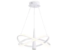 Светильник подвесной LED с пультом FL5367 Ambrella light белый 1 лампа, основание белое в стиле модерн хай-тек с пультом