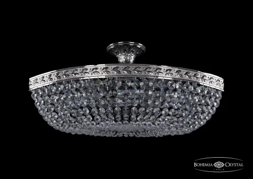 Люстра потолочная хрустальная 19113/60IV Ni Bohemia Ivele Crystal прозрачная на 6 ламп, основание никель в стиле классический sp