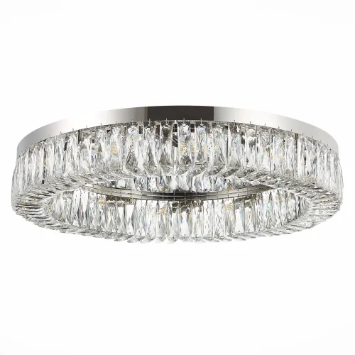 Люстра потолочная Rifrazio SL1226.102.12 ST-Luce прозрачная на 12 ламп, основание никель в стиле современный фото 2
